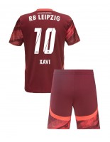 RB Leipzig Xavi Simons #10 Bortedraktsett Barn 2024-25 Korte ermer (+ bukser)